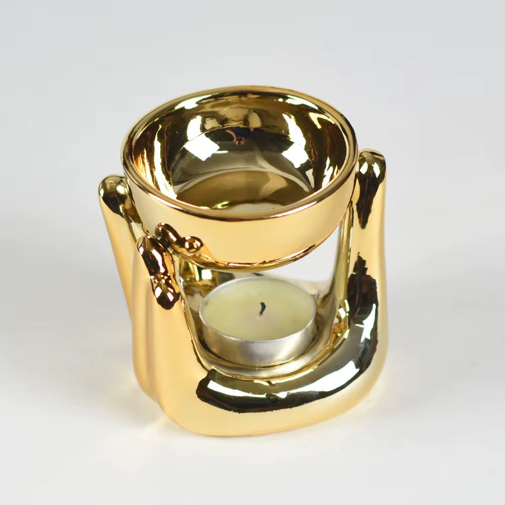 Brûleur d’encens en céramique design – Support moderne pour huiles et encens