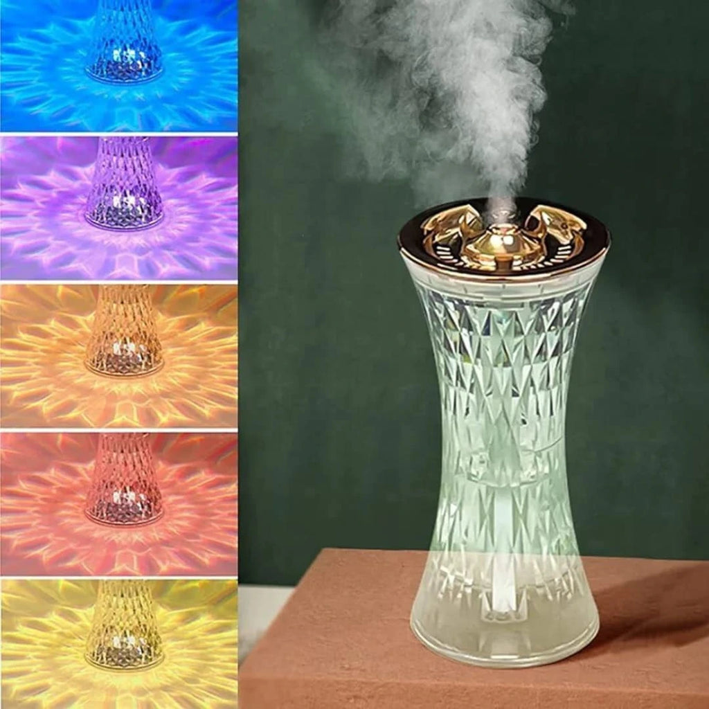 Diffuseur d'Arômes Lumineux Cascade - Humidificateur & Ambiance Spa