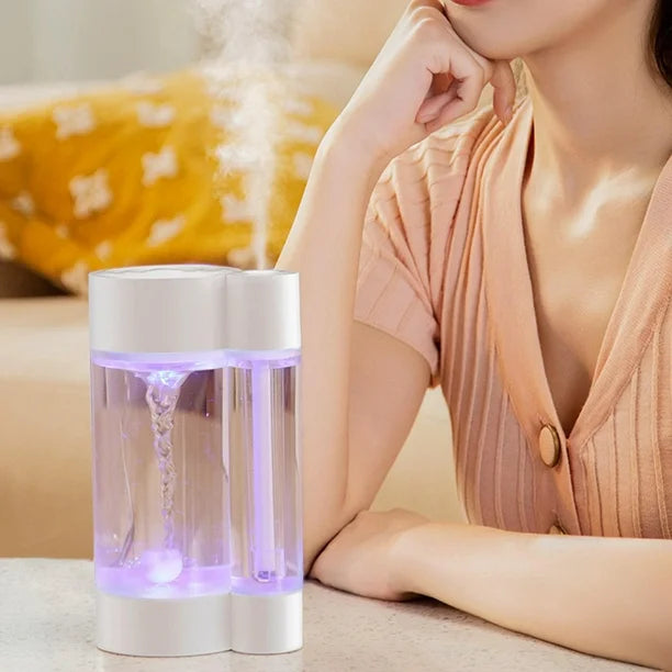 Diffuseur d'Arômes Lumineux Cascade - Humidificateur Ultrasonique & Ambiance Zen