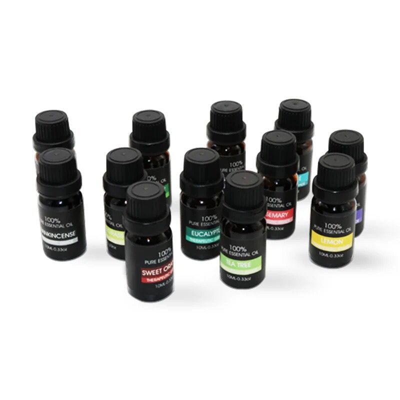 Coffret Huiles Essentielles 100% Pures - Collection Aromathérapie Premium 12 Flacons