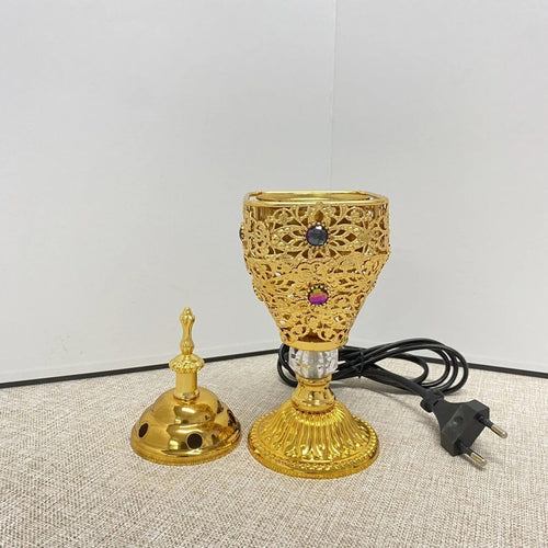 BRÛLEUR D'ENCENS ÉLECTRIQUE DORÉ