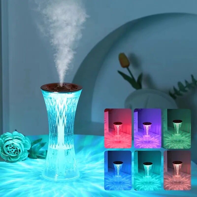 Diffuseur d'Arômes Lumineux Cascade - Humidificateur & Ambiance Spa